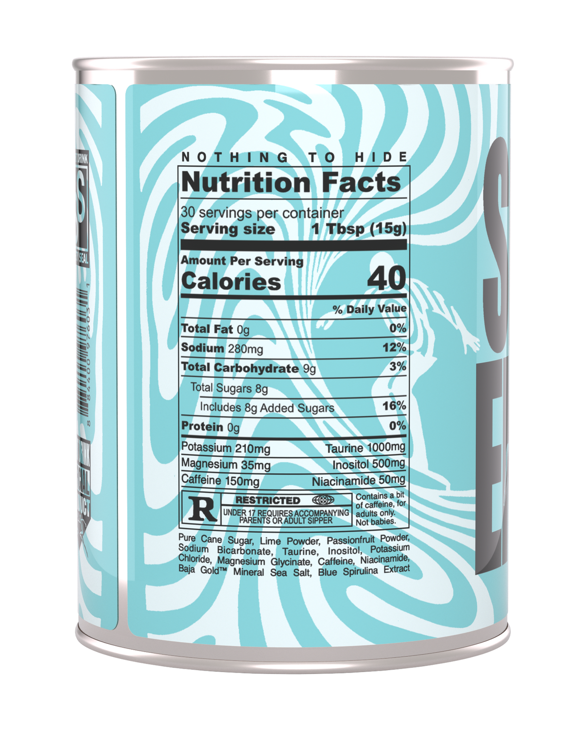 THE PASSION OF THE FRUIT Nutritional Facts
