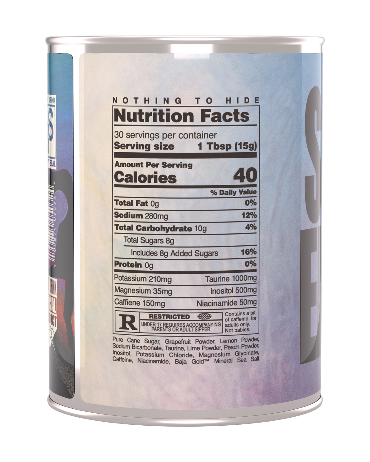 BEHOLD A PALE WHITE HORSE Nutritional Facts