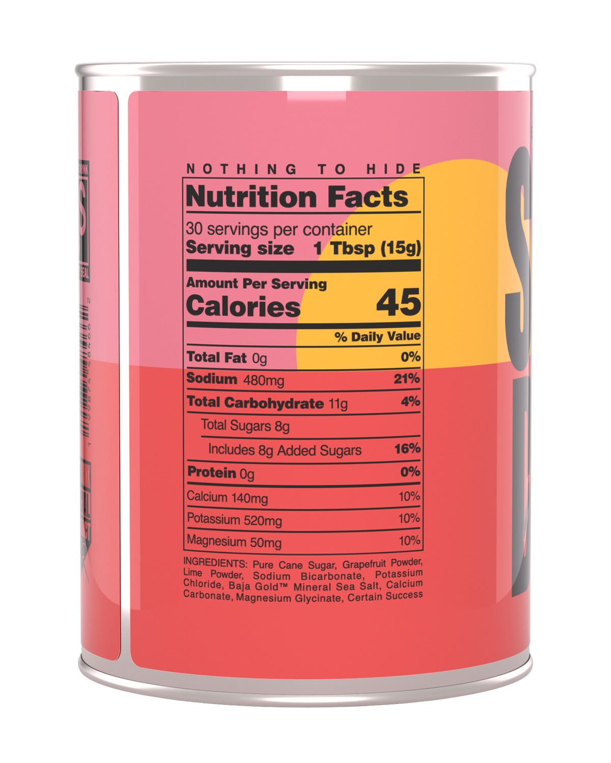 ENDLESS GRAPEFRUIT SUMMER Nutritional Facts